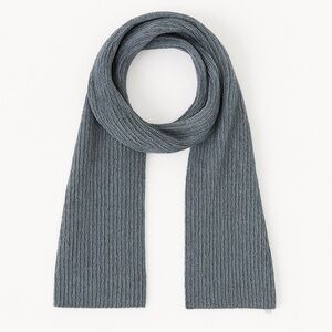 NWT Old Navy Winter Scarf Gray Metallic Fuzzy Knit Cozy travel Wrap One Size